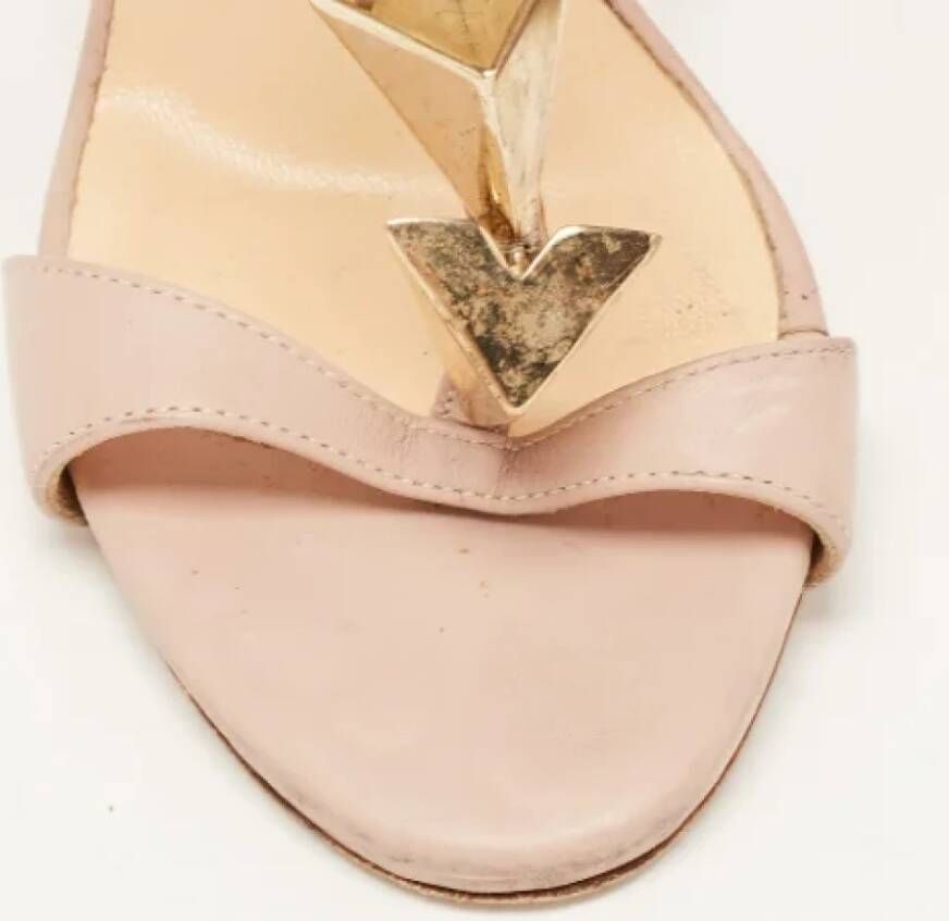 Giuseppe Zanotti Pre-owned Leather sandals Beige Dames