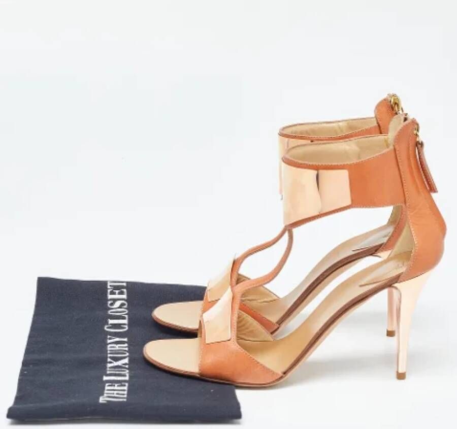 Giuseppe Zanotti Pre-owned Leather sandals Beige Dames