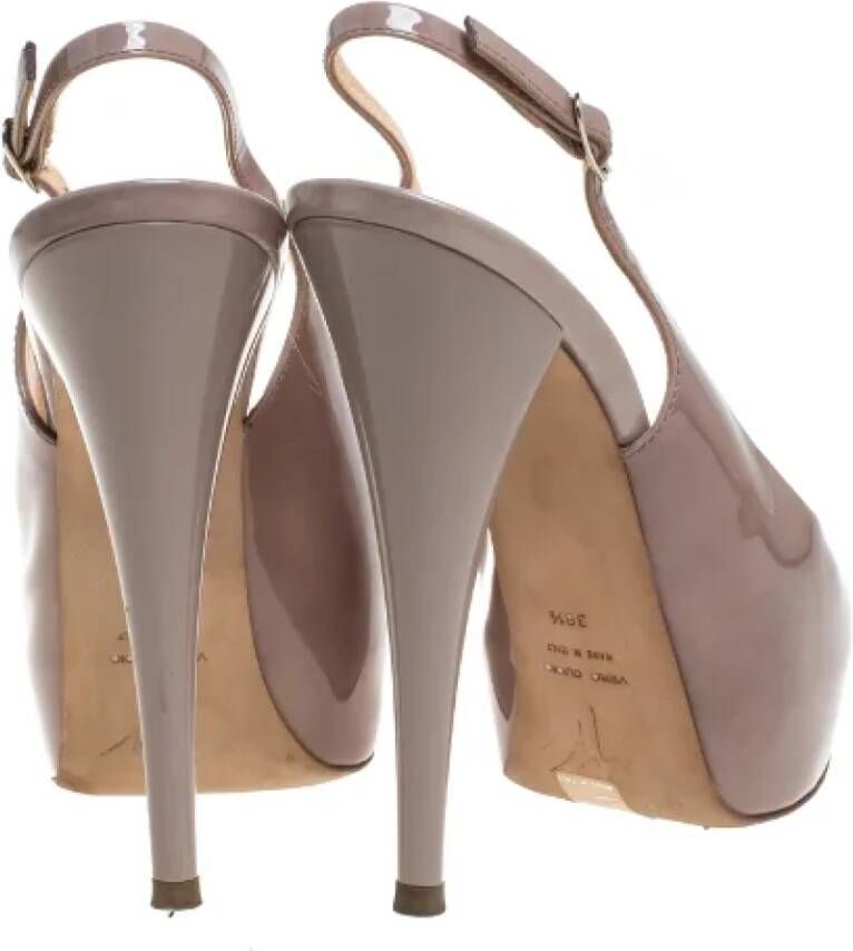 Giuseppe Zanotti Pre-owned Leather sandals Beige Dames