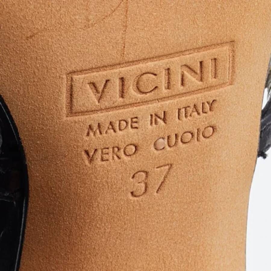 Giuseppe Zanotti Pre-owned Leather sandals Black Dames