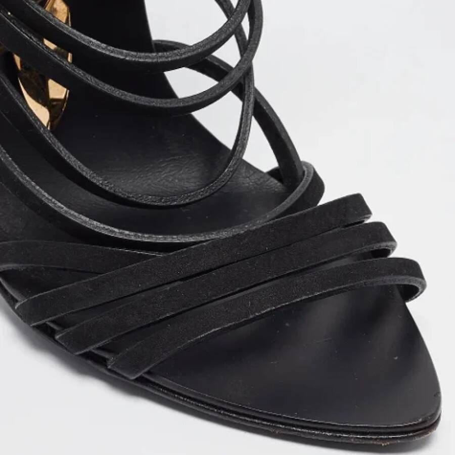 Giuseppe Zanotti Pre-owned Leather sandals Black Dames