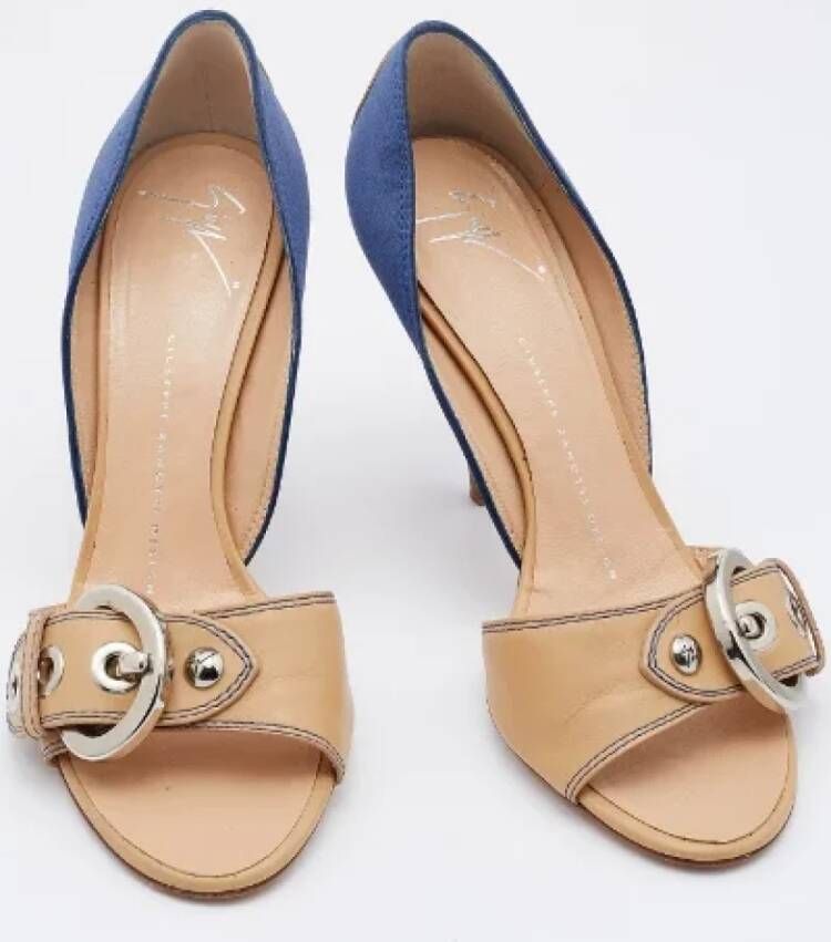 Giuseppe Zanotti Pre-owned Leather sandals Blue Dames