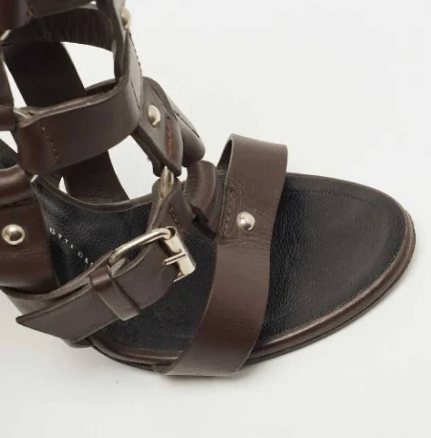 Giuseppe Zanotti Pre-owned Leather sandals Brown Dames