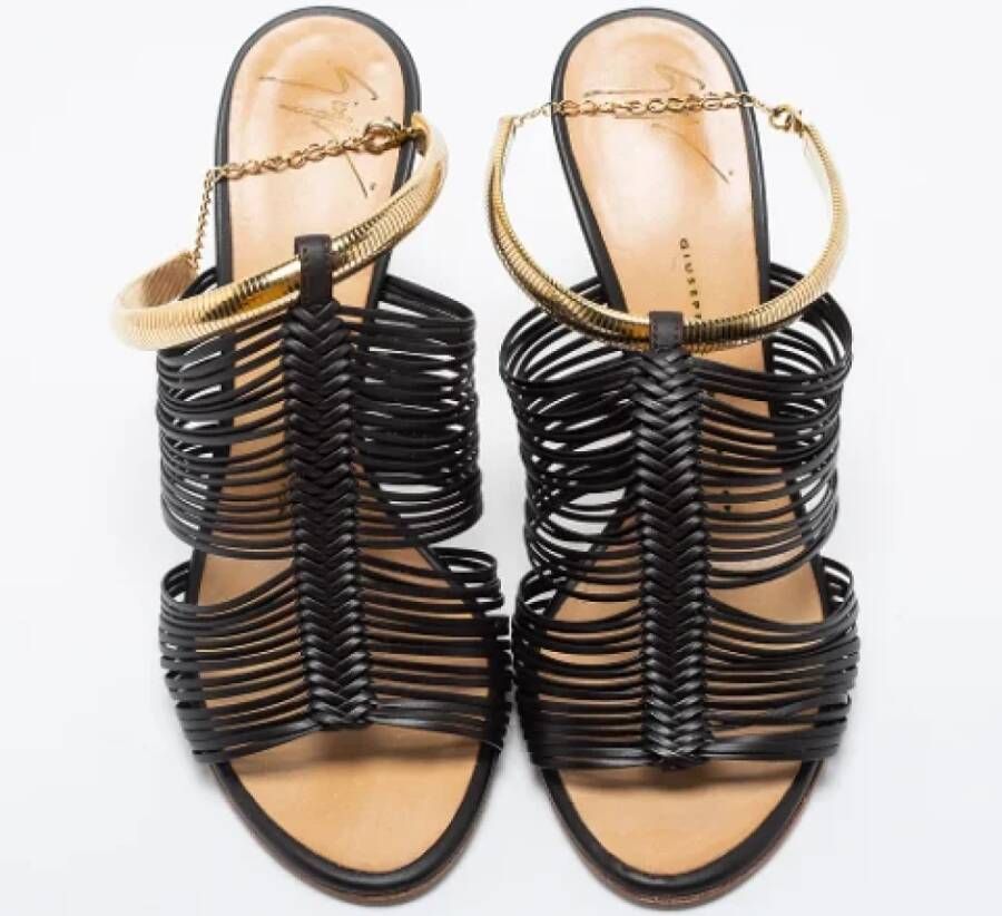 Giuseppe Zanotti Pre-owned Leather sandals Brown Dames