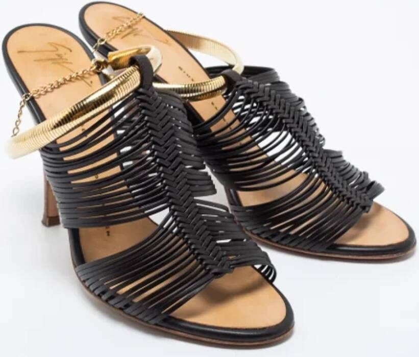 Giuseppe Zanotti Pre-owned Leather sandals Brown Dames