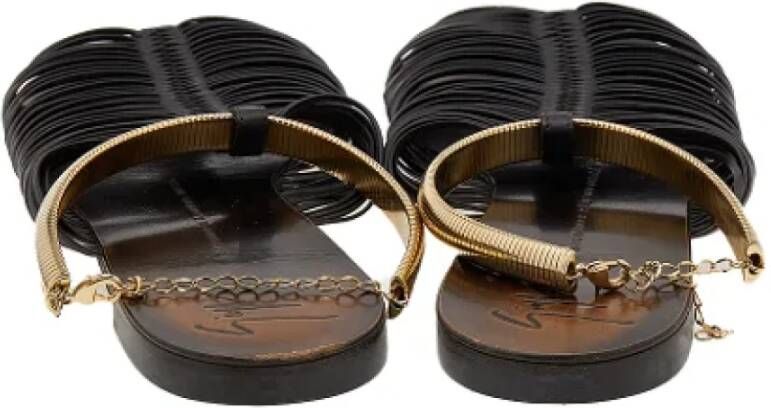 Giuseppe Zanotti Pre-owned Leather sandals Brown Dames