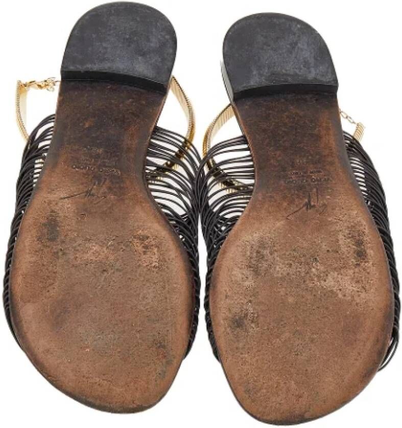 Giuseppe Zanotti Pre-owned Leather sandals Brown Dames