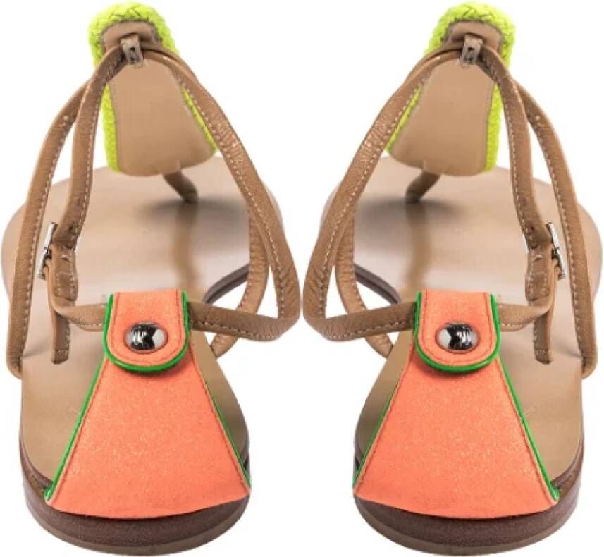 Giuseppe Zanotti Pre-owned Leather sandals Brown Dames