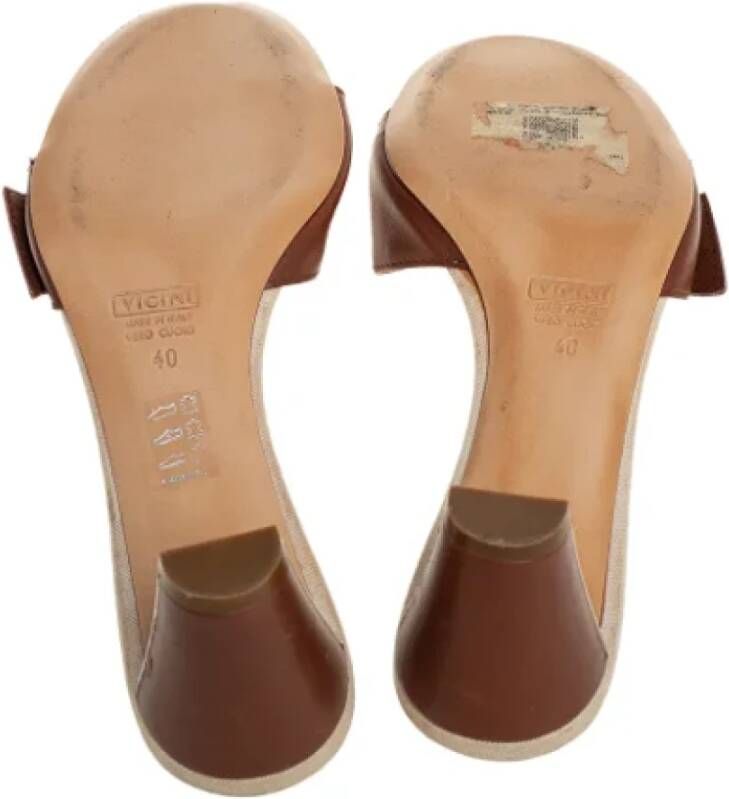 Giuseppe Zanotti Pre-owned Leather sandals Brown Dames