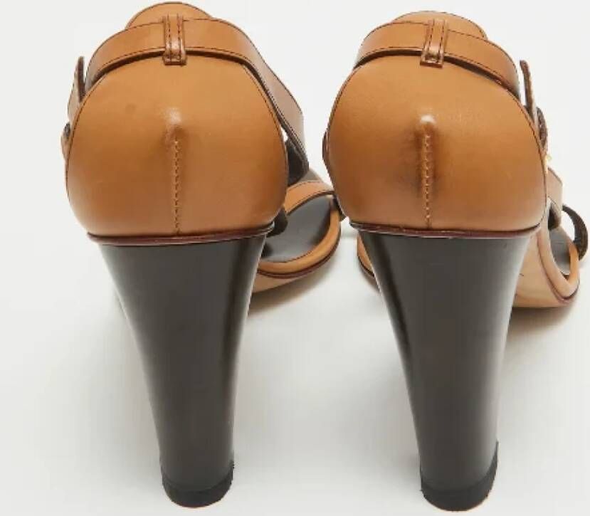 Giuseppe Zanotti Pre-owned Leather sandals Brown Dames