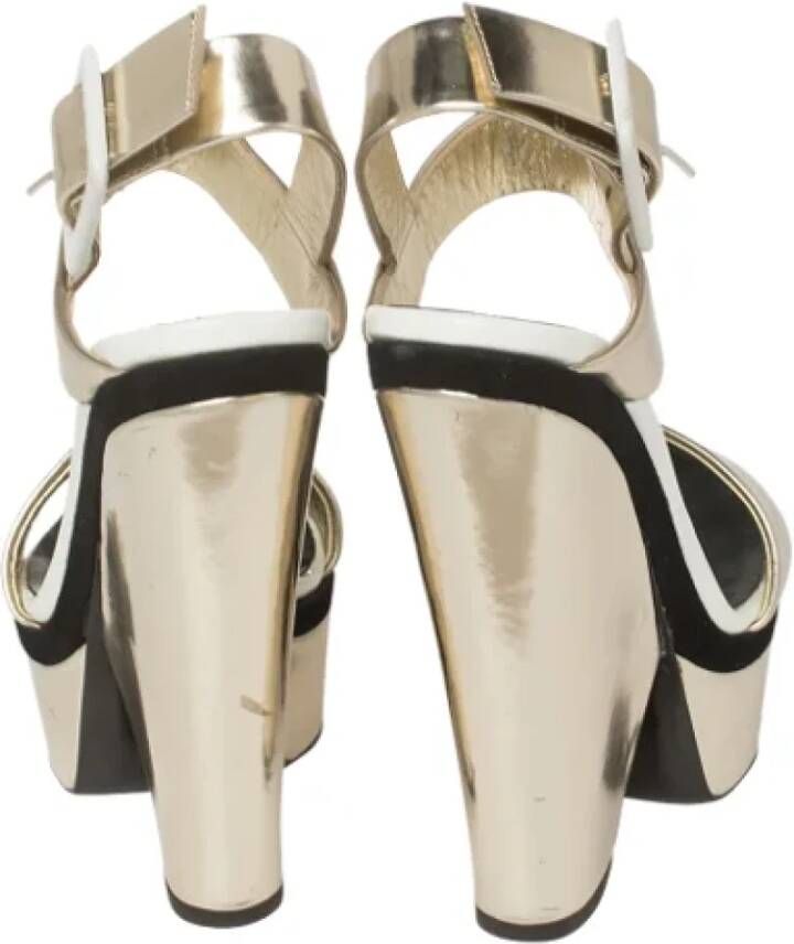 Giuseppe Zanotti Pre-owned Leather sandals Gray Dames