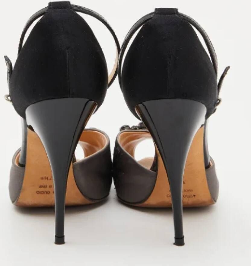 Giuseppe Zanotti Pre-owned Leather sandals Gray Dames