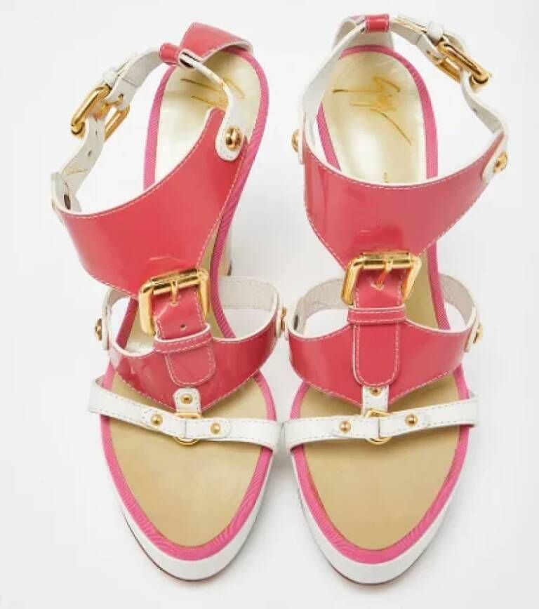 Giuseppe Zanotti Pre-owned Leather sandals Pink Dames