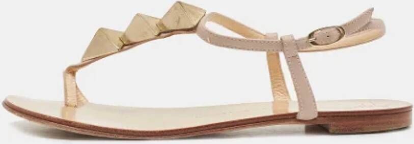 Giuseppe Zanotti Pre-owned Leather sandals Pink Dames