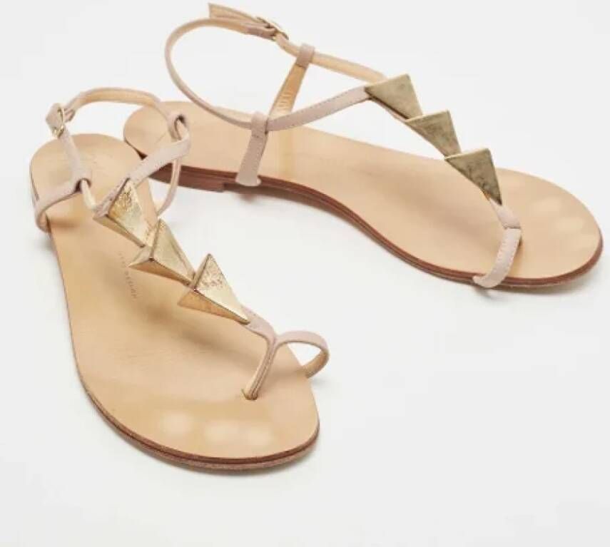 Giuseppe Zanotti Pre-owned Leather sandals Pink Dames