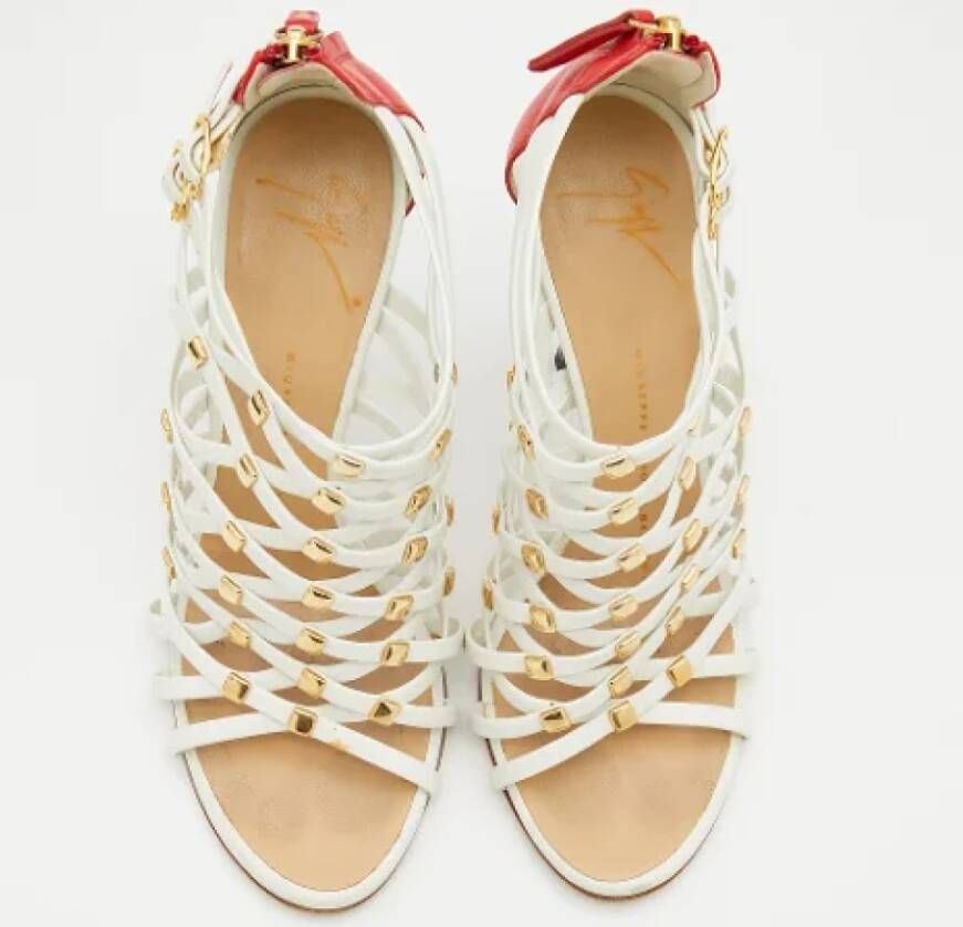 Giuseppe Zanotti Pre-owned Leather sandals White Dames