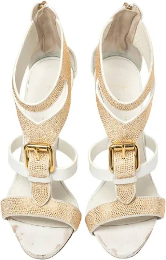 Giuseppe Zanotti Pre-owned Leather sandals White Dames