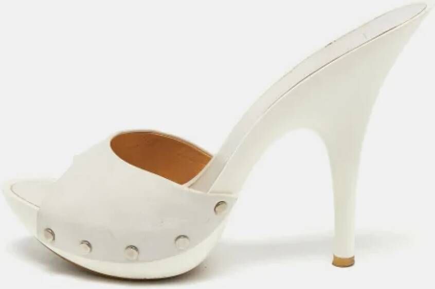 Giuseppe Zanotti Pre-owned Leather sandals White Dames