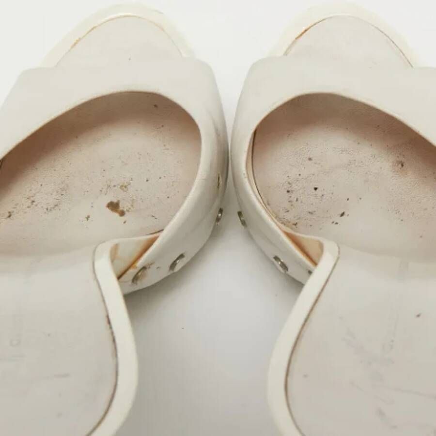 Giuseppe Zanotti Pre-owned Leather sandals White Dames