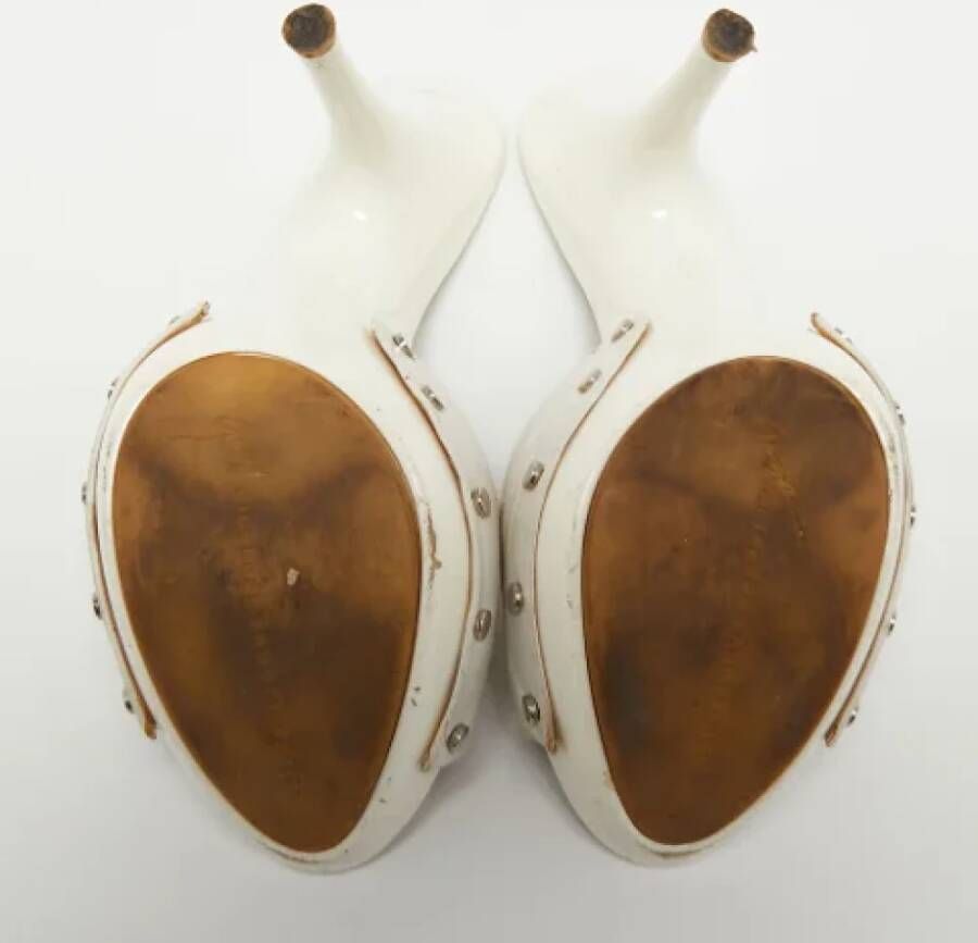 Giuseppe Zanotti Pre-owned Leather sandals White Dames