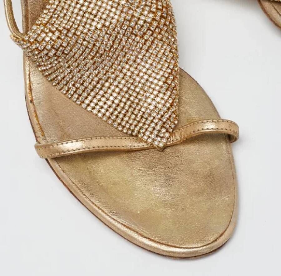 Giuseppe Zanotti Pre-owned Leather sandals Yellow Dames