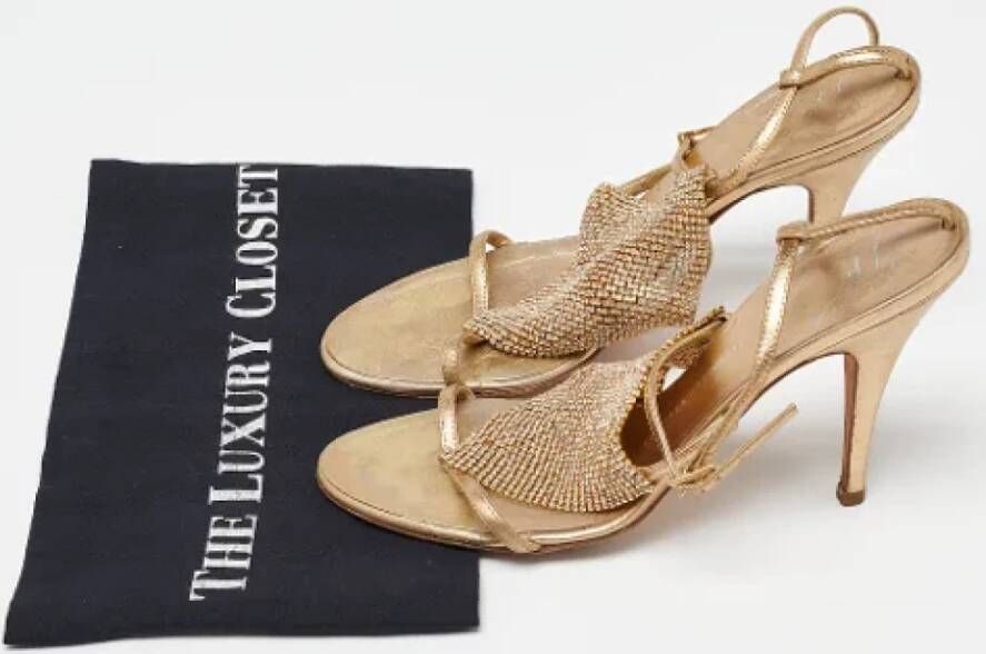 Giuseppe Zanotti Pre-owned Leather sandals Yellow Dames