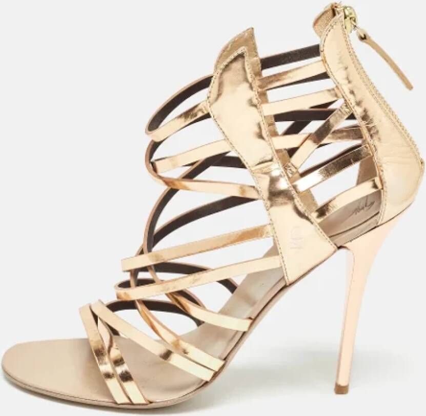 Giuseppe Zanotti Pre-owned Leather sandals Yellow Dames