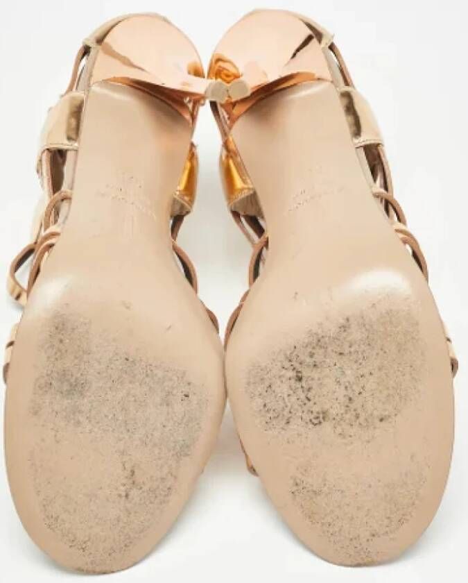 Giuseppe Zanotti Pre-owned Leather sandals Yellow Dames