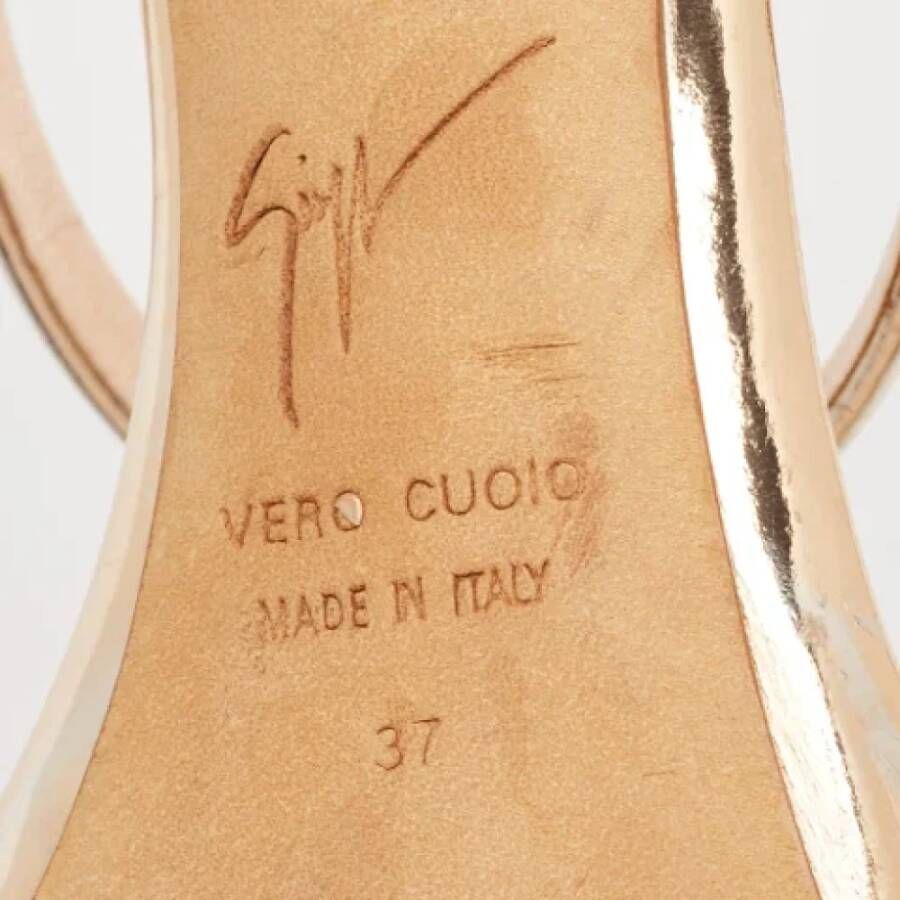 Giuseppe Zanotti Pre-owned Leather sandals Yellow Dames