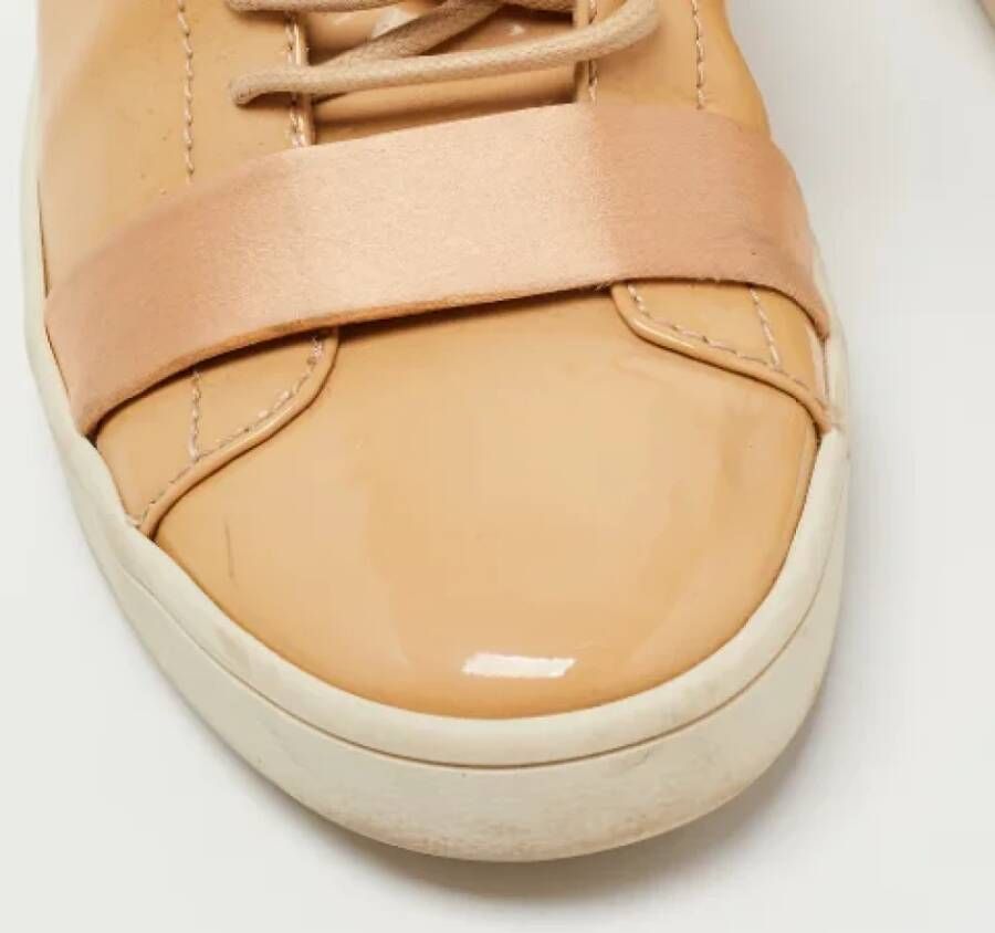 Giuseppe Zanotti Pre-owned Leather sneakers Beige Dames