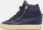 Giuseppe Zanotti Pre-owned Leather sneakers Blue Dames - Thumbnail 2