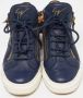 Giuseppe Zanotti Pre-owned Leather sneakers Blue Dames - Thumbnail 3