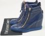 Giuseppe Zanotti Pre-owned Leather sneakers Blue Dames - Thumbnail 9