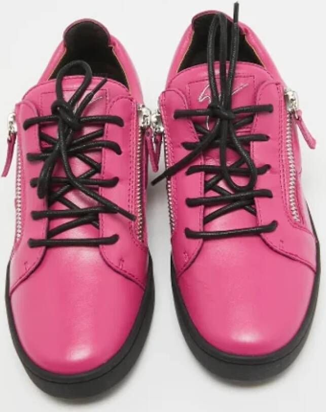 Giuseppe Zanotti Pre-owned Leather sneakers Pink Dames