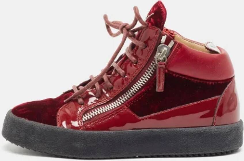 Giuseppe Zanotti Pre-owned Leather sneakers Red Dames