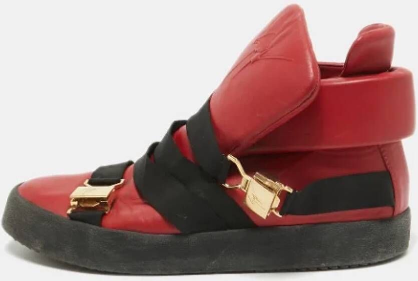 Giuseppe Zanotti Pre-owned Leather sneakers Red Heren