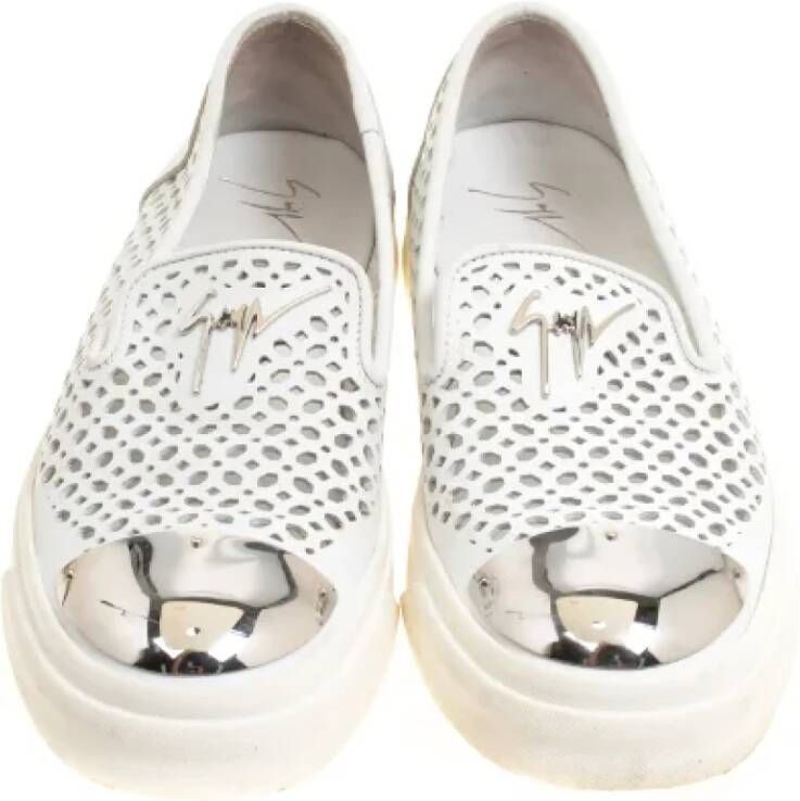 Giuseppe Zanotti Pre-owned Leather sneakers White Dames