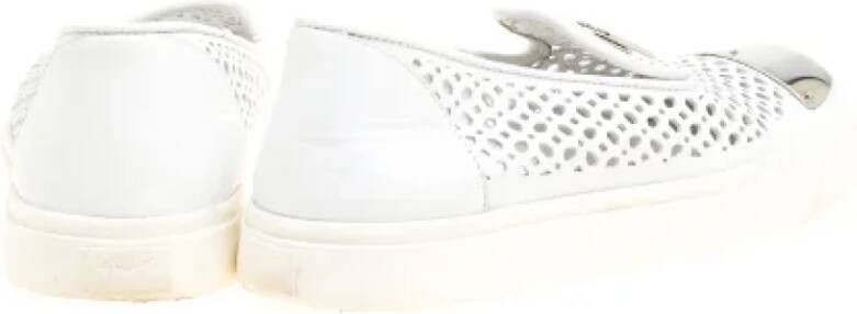 Giuseppe Zanotti Pre-owned Leather sneakers White Dames