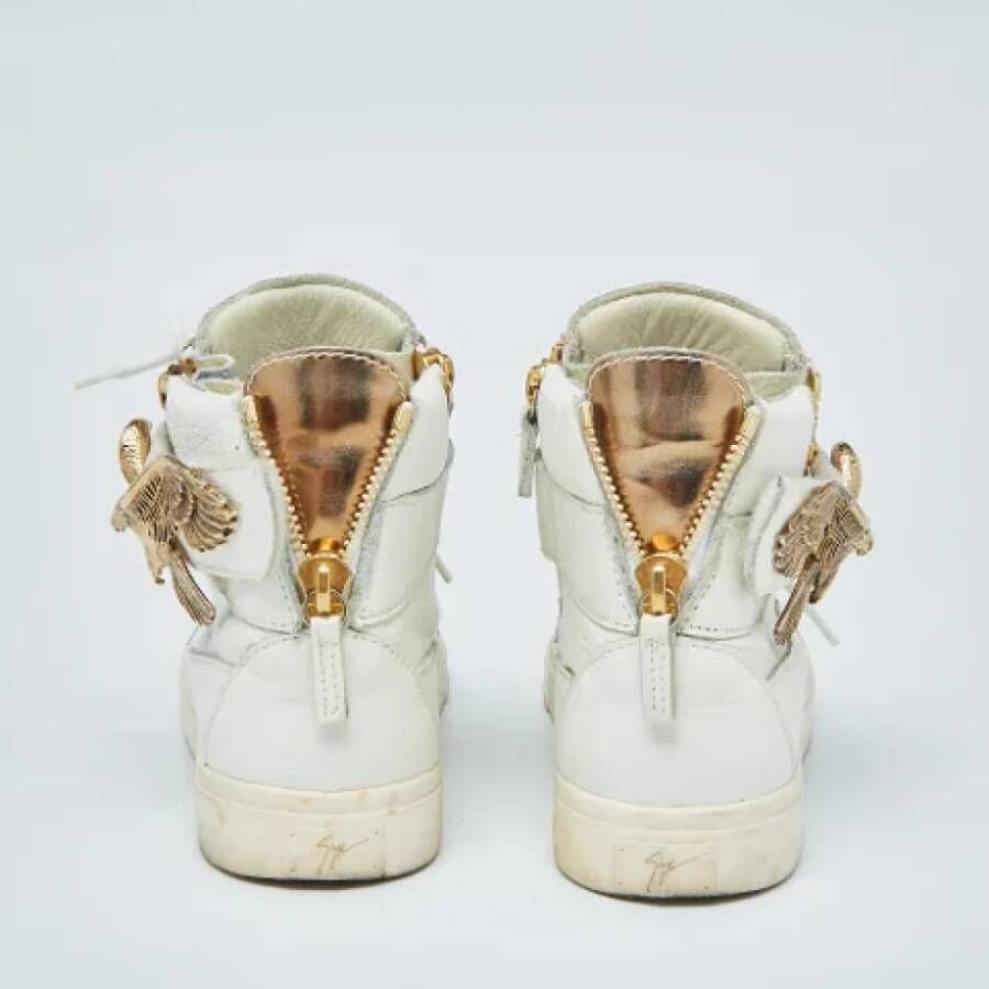 Giuseppe Zanotti Pre-owned Leather sneakers White Dames