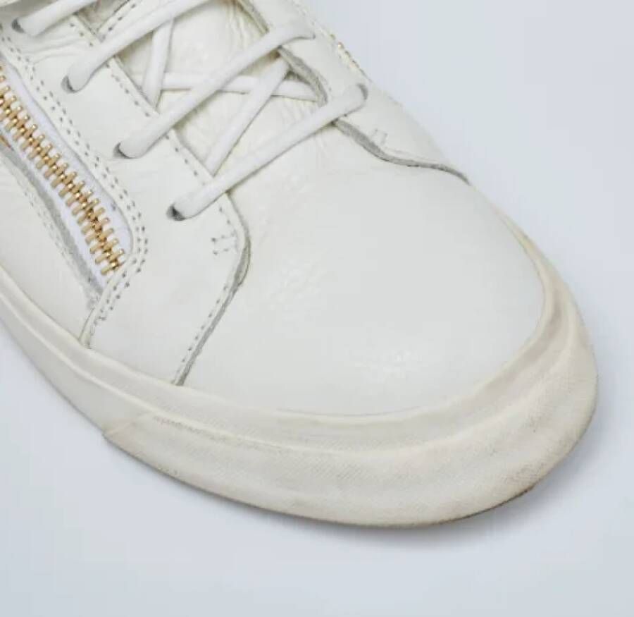 Giuseppe Zanotti Pre-owned Leather sneakers White Dames