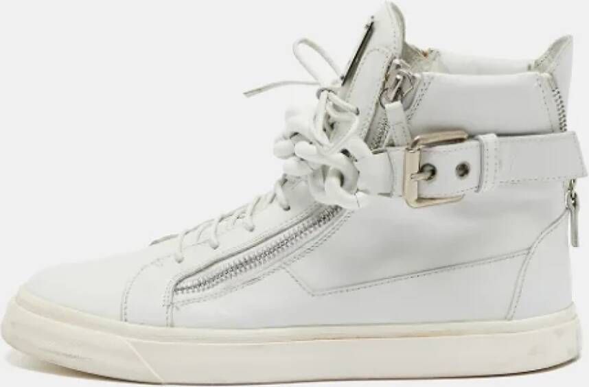 Giuseppe Zanotti Pre-owned Leather sneakers White Dames