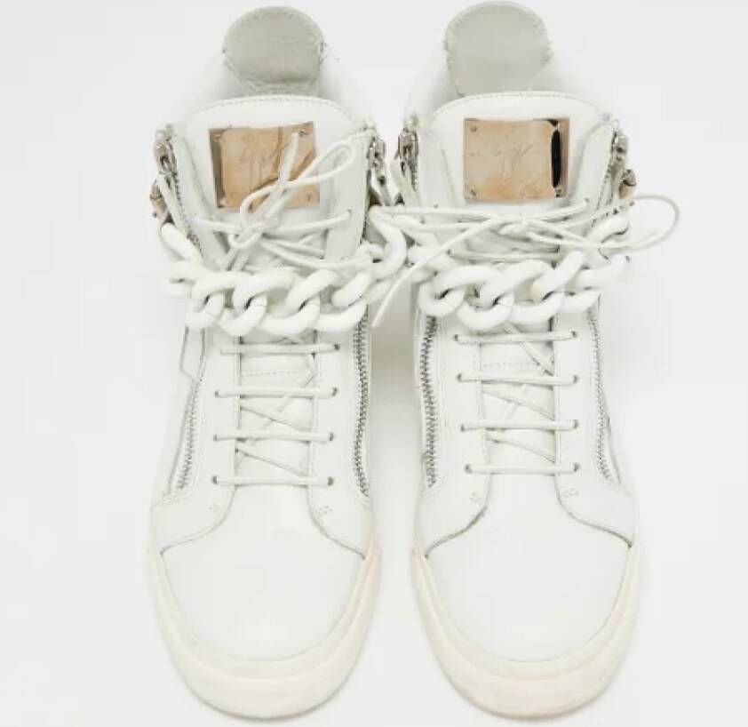 Giuseppe Zanotti Pre-owned Leather sneakers White Dames