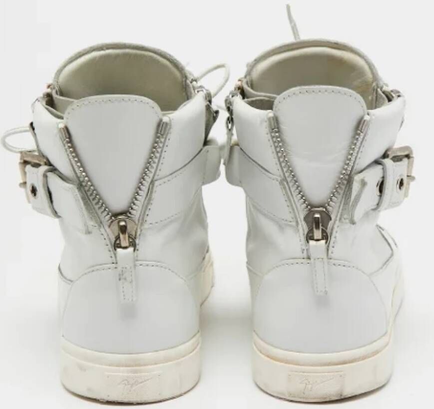 Giuseppe Zanotti Pre-owned Leather sneakers White Dames