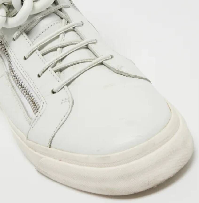 Giuseppe Zanotti Pre-owned Leather sneakers White Dames