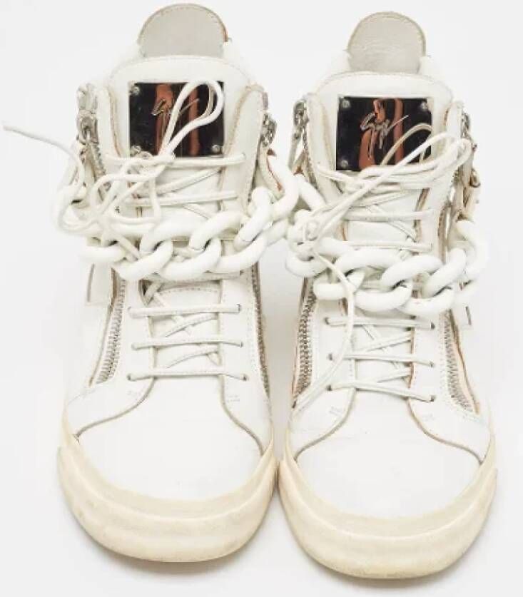 Giuseppe Zanotti Pre-owned Leather sneakers White Heren