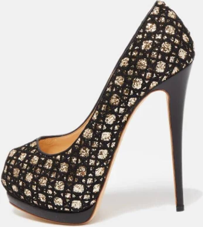 Giuseppe Zanotti Pre-owned Mesh heels Black Dames