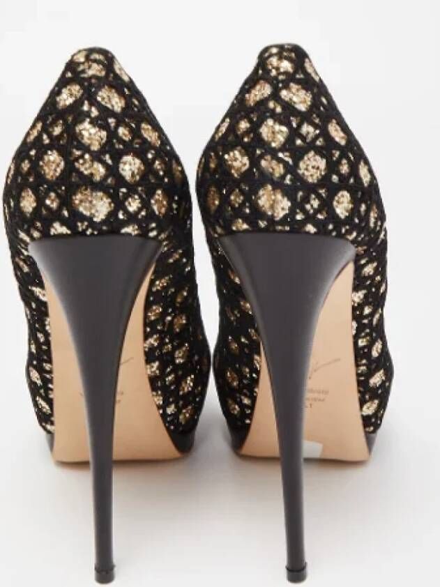 Giuseppe Zanotti Pre-owned Mesh heels Black Dames