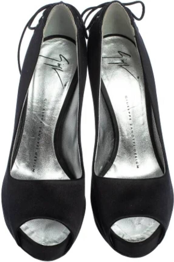 Giuseppe Zanotti Pre-owned Satin heels Black Dames