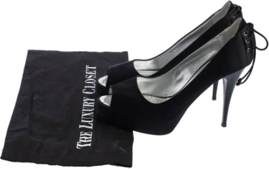 Giuseppe Zanotti Pre-owned Satin heels Black Dames