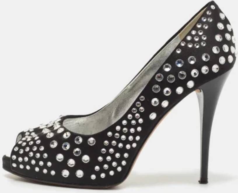 Giuseppe Zanotti Pre-owned Satin heels Black Dames